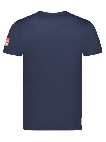 Geographical Norway Koszulka "Jrusty" w kolorze granatowym