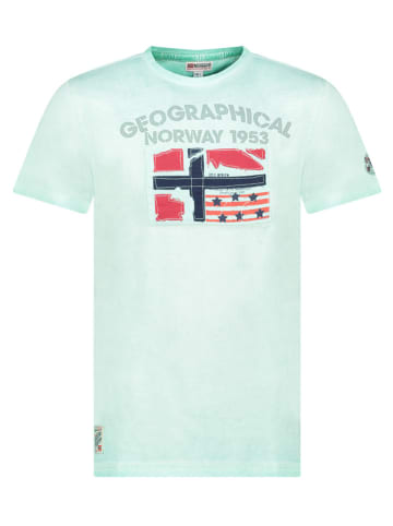 Geographical Norway Shirt "Jotz" in Türkis