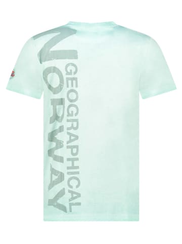 Geographical Norway Koszulka "Jotz" w kolorze turkusowym