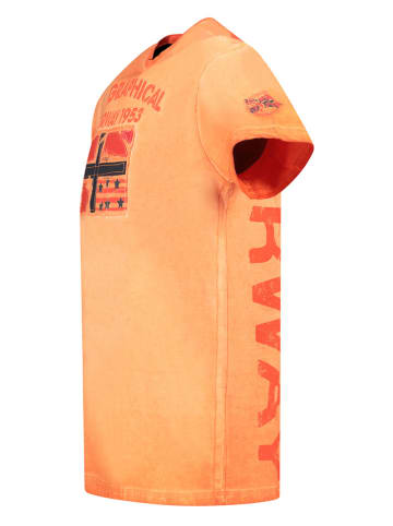 Geographical Norway Shirt "Jotz" in Orange