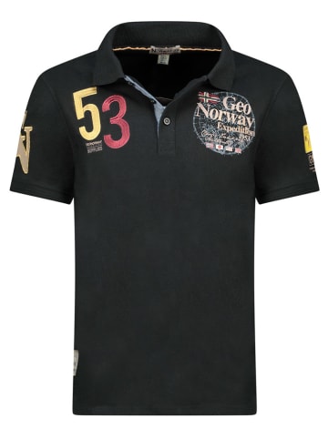 Geographical Norway Poloshirt "Kelan" in Schwarz