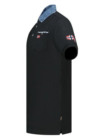 Geographical Norway Koszulka polo "Kerwin" w kolorze czarnym