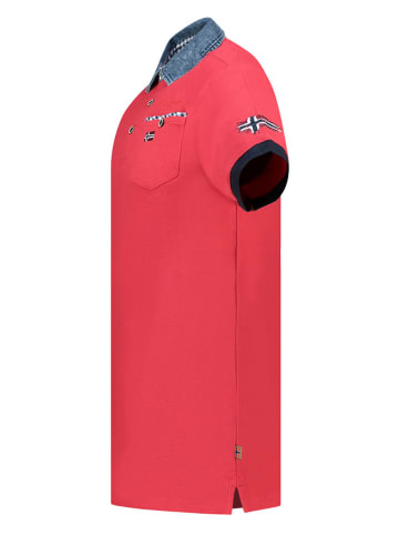 Geographical Norway Koszulka polo "Kerwin" w kolorze czerwonym