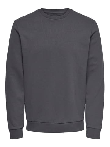 ONLY & SONS Sweatshirt "Ceres" in Dunkelgrau