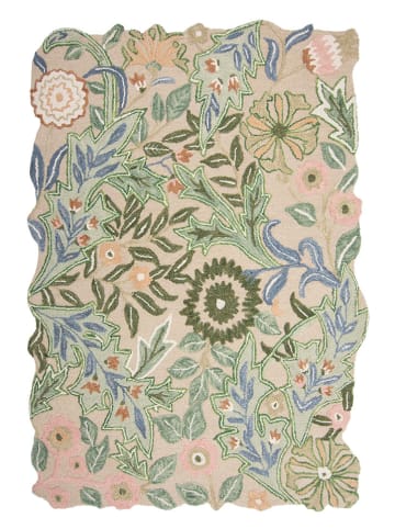 Flair Rugs Wełniany dywan "Bryony" w kolorze kremowo-zielonym