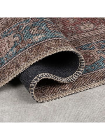 Flair Rugs Chodnik "Cyra" w kolorze niebiesko-czerwonym