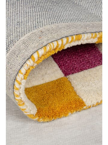 Flair Rugs Wollen tapijt "Lois Scallop" crème/roze