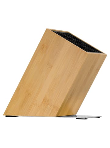 WMF Messerblock ''Flextec'' in Hellbraun - (B)15,7 x (H)25 x (T)26,5 cm