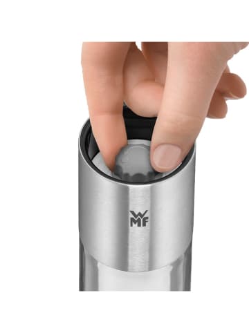 WMF Młynek w kolorze srebrnym do soli i pieprzu - wys. 18 x Ø 5 cm