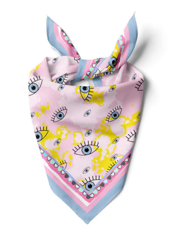 Lucky Bees Tuch in Rosa - (L)55 x (B)55 cm