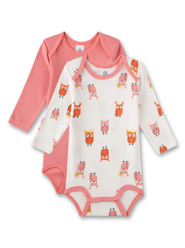 Sanetta 2er-Set: Bodys in Rosa/ Weiß