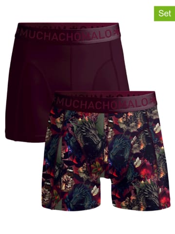 Muchachomalo 2er-Set: Boxershorts in Rot/ Bunt