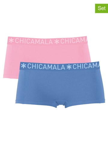 Muchachomalo 2er-Set: Pantys in Blau/ Rosa