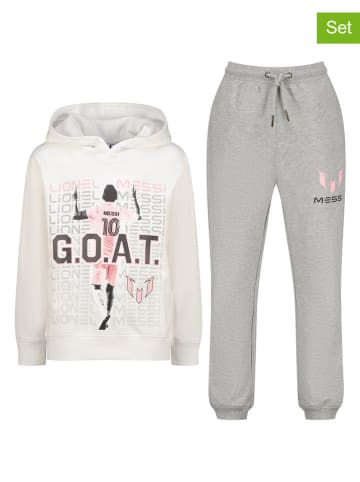Messi 2-delige outfit grijs/crème