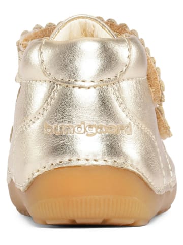 Bundgaard Buty "Petit Strap" w kolorze złotym do nauki chodzenia