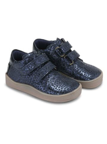 Bundgaard Leder-Lauflernschuhe "Blake Strap TEX" in Dunkelblau