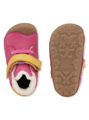 Bundgaard Buty "Petit Mid Winter Lace Sport" w kolorze różowym do nauki chodzenia