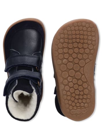 Bundgaard Skórzane botki "Basil Strap II TEX" w kolorze granatowym