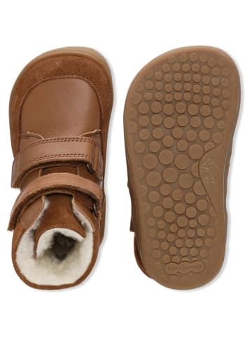 Bundgaard Skórzane botki "Basil Strap Mini II TEX" w kolorze jasnobrązowym
