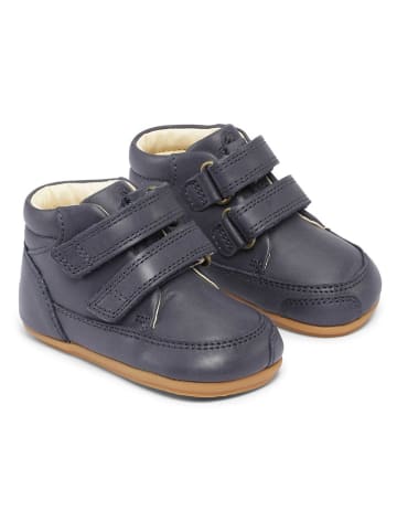 Bundgaard Leder-Lauflernschuhe "Prewalker II Strap" in Dunkelblau