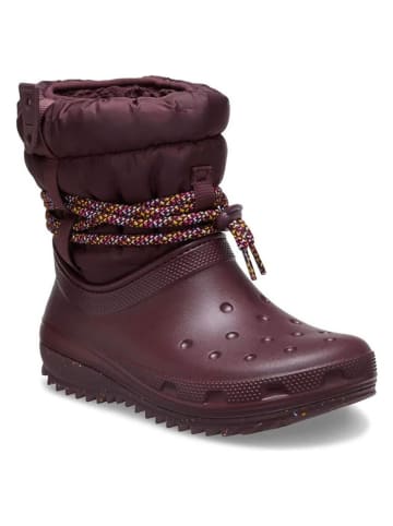 Crocs Winterlaarzen "Classic Neo Puff Luxe" pruimkleurig