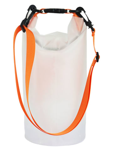 Towel to Go 2tlg. Set: Hamamtuch & Tasche in Dunkelblau/ Weiß/ Orange