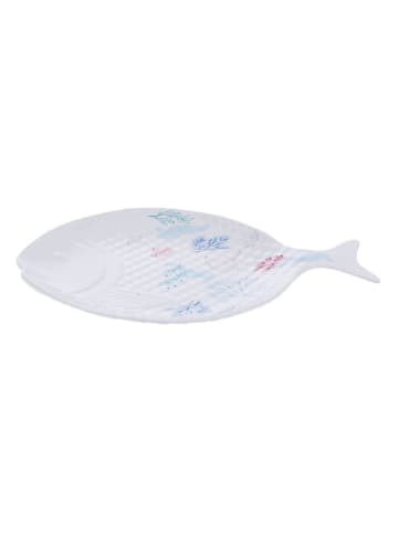 Amadeus Servierplatte ''Isao'' in Weiß/ Hellblau - (L)30 x (B)23 cm