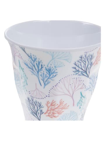 Amadeus 2er-Set: Becher ''Isao'' in Weiß/ Blau - (H)8,9 x Ø 9 cm