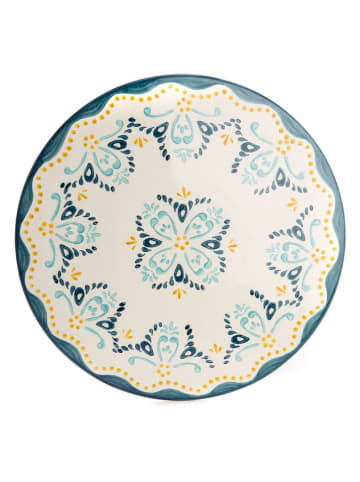 Amadeus Onderbord ''Florida'' beige/blauw - Ø 30 cm