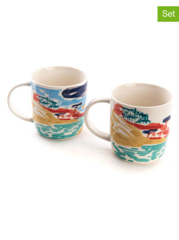 Amadeus 2er-Set: Tassen ''Mia'' in Bunt - (B)9 x (H)8,5 x (T)7,1 cm