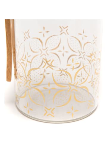 Amadeus Voorraadpot ''Alix'' lichtbruin/goudkleurig - 710 ml