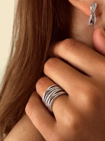 DI GIORGIO Zilveren ring met edelstenen