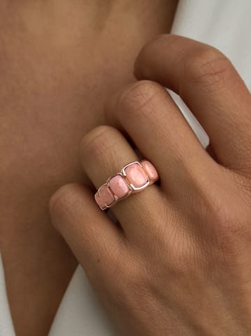 Les Petites Précieuses Rosévergold. Ring mit Edelsteinen
