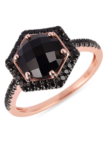 Les Petites Précieuses Rosévergold. Ring mit Edelsteinen