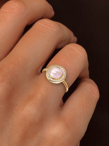 Les Petites Précieuses Vergold. Ring mit Edelsteinen