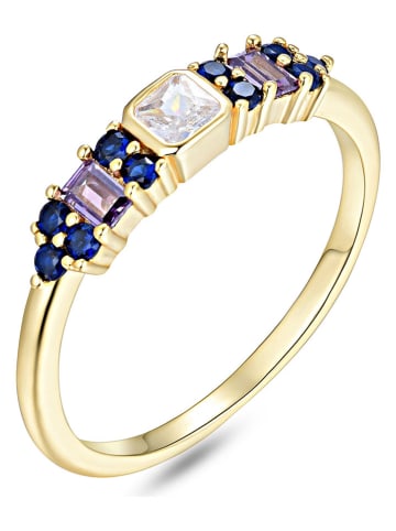 Les Petites Précieuses Vergold. Ring mit Edelsteinen