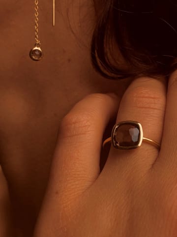 Les Petites Précieuses Vergold. Ring mit Edelsteinen