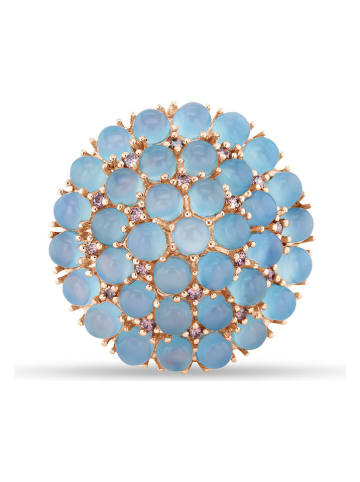 Les Petites Précieuses Rosévergold. Ring mit Edelsteinen