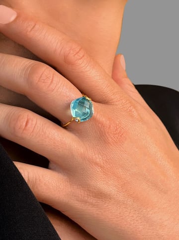 Les Petites Précieuses Vergold. Ring mit Edelstein
