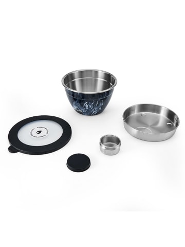 S'well 3-częściowy zestaw "Azurite Marble" w kolorze granatowym