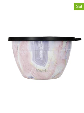 S'well 3-częściowy zestaw "Geode Rose" w kolorze jasnoróżowym