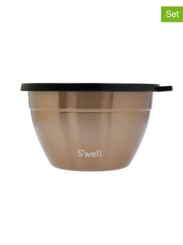 S'well 3-delige saladekomset "Pyrite" goudkleurig