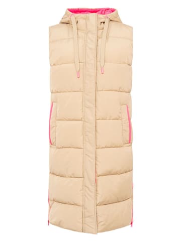 Zwillingsherz Steppweste "Smile" in Beige