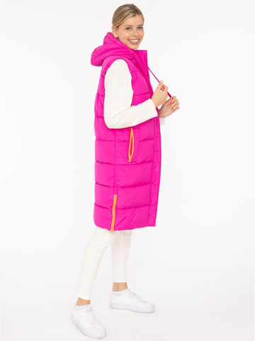 Zwillingsherz Doorgestikte bodywarmer "Smile" roze