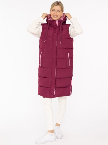 Zwillingsherz Doorgestikte bodywarmer "Smile" paars
