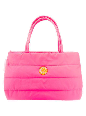 Zwillingsherz Shopper "Be Happy" in Pink - (B)50 x (H)29 cm