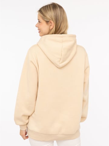Zwillingsherz Hoodie "Wild at heart" beige