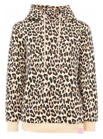 Zwillingsherz Hoodie "Leo Allover" in Beige
