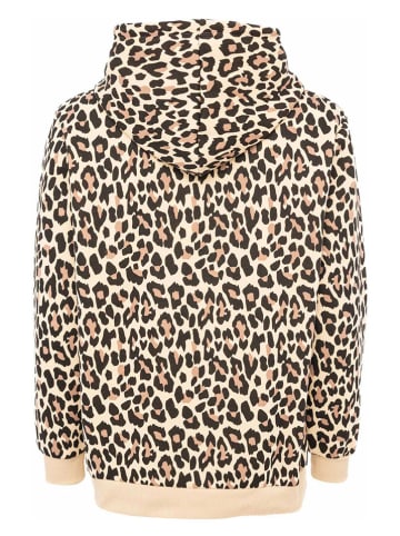 Zwillingsherz Hoodie "Leo Allover" in Beige