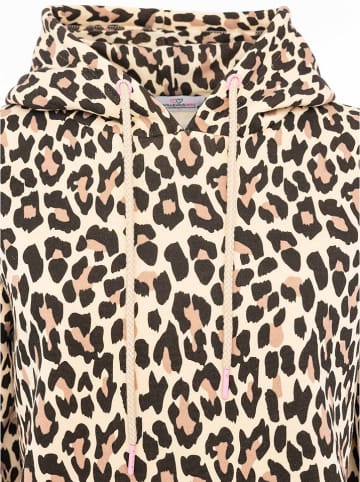 Zwillingsherz Hoodie "Leo Allover" in Beige